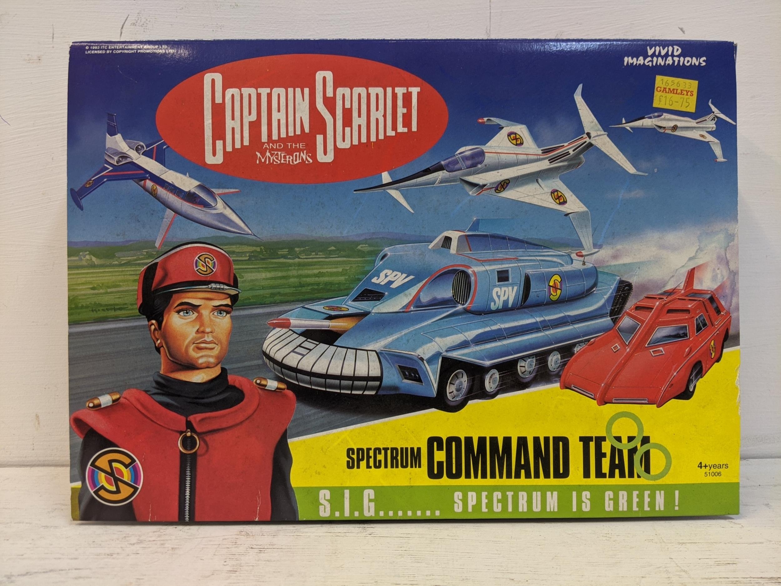 A 1993 Vivid Imaginations Captain Scarlett and The Mysterious spectrum Command team vehicle set ( - Image 3 of 12