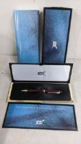A Montblanc Meisterstuck ballpoint pen with original box and paperwork Location: