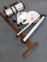 A Celestron Power Seeker 127 telescope and accessories Location: A4B