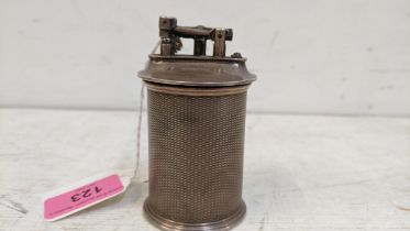 ' The Classic ' silver cased table cigarette lighter Adie brothers Birmingham 1928 with an engine