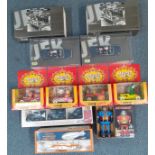 A group of boxed toys to include 2 Mini Champs 1961 toy models of a Lincoln Continental Presidential