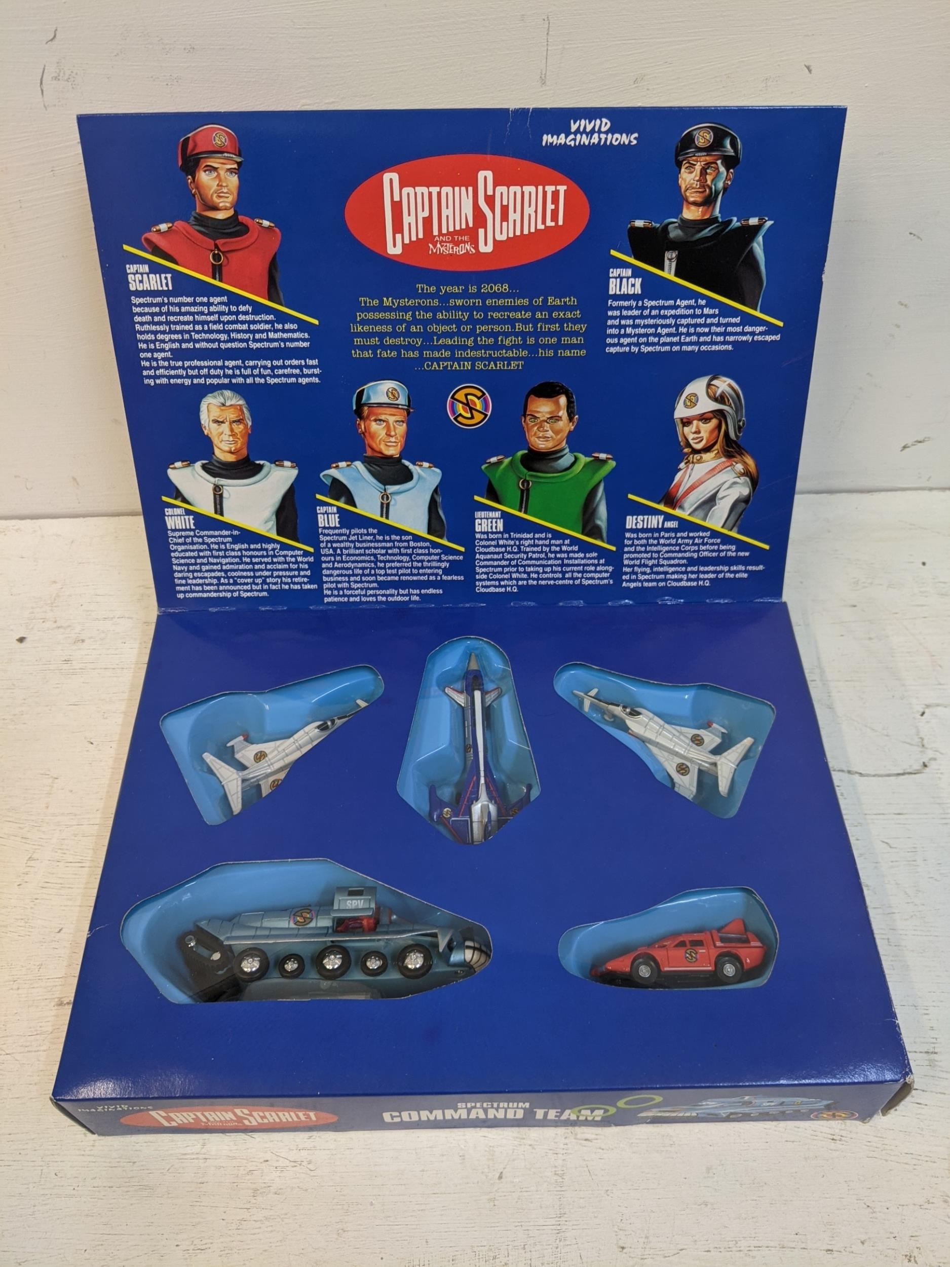 A 1993 Vivid Imaginations Captain Scarlett and The Mysterious spectrum Command team vehicle set ( - Image 4 of 12