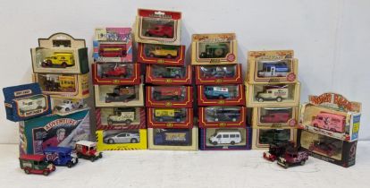 Boxed and diecast model vehicles to include examples from Days Gone, Matchbox, Tetley, cameo from