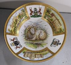 A Coalport The Derby ram bowl, limited edition numbered 84/100 Location: