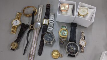 Mixed gents and ladies watches to include Lorus, Tissot and others Location: