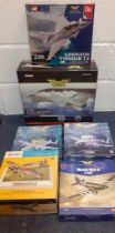 Six boxed Corgi die-cast models to include an RAF Eurofighter Typhoon T.3, 1:72 scale, an Aviation