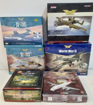 Corgi-Six mixed diecast models to include Aviation Archive WW2 Europe & Africa, Military Air Power