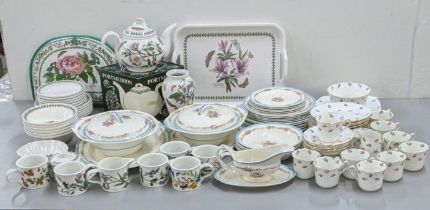 A mixed lot of ceramics to include The Botanic Garden tea pot with box, vase and others, together