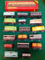 Hornby A quantity of freight rolling stock to include Shell, Gulf and TSL chemical tenders,