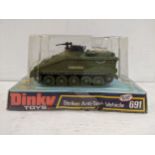 A Dinky toy 691 Striker Anti Tank vehicle with 20357034 on the side, boxed. Location: