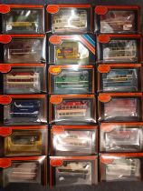 A quantity of Exclusive First Editions boxed diecast model buses, 1:76 scale, to include a Beaties