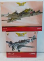 Corgi-Aviation Archive, 2 boxed diecast models 'Italy, The Battle for Monte Casino and Beyond',