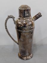 A silver plated Art Deco style Frank Cobb & Co cocktail shaker, 1 1/2 pint Location: