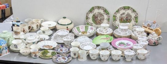 A mixed lot of ceramics to include Royal related ceramics to include a tea pot, cups and saucers and