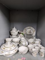 A Royal Doulton Hamilton pattern part tea and dinner service comprising approx. 63 pieces Location: