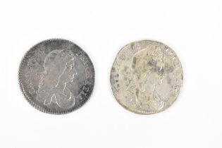 Wreck Coins - HMS Associate - mixed monarchs, Shillings - Charles II (1660-1685), dated 1673, and