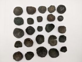 Byzantine Empire - Trachy / Trachea coins, A collection of 25 in various sizes and conditions