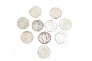 United states of America - mixed Dollars to include 1884 and 1921 ' Morgan' Dollars, 1922, 1923, and
