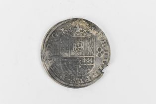 Wreck coins - H.M.S. Association - Spain - Philip IV (1621-1665) 8 Reales, Spanish shield to centre,