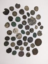 Continental Hammered coins to include Crusader examples, rampant lions and long cross types