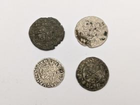 Continental Hammered coins to include Hungary, ' Madonna and Child' ' Denar, Free city of Riga 1