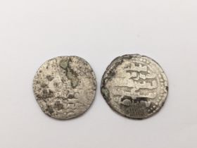 Islamic - Silver coinage - Possibly Abbasid caliphate Dirham (2) Location: