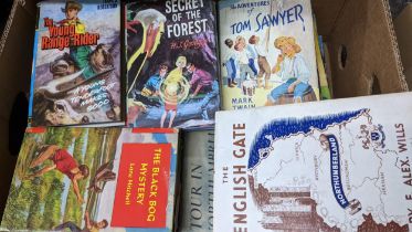 A quantity of books to include The English Gate by F Alex Wills (The Vagabond) and Teesdale by