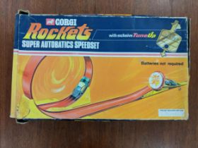 A Corgi rockets super Automatics speed set no. 2052 (completeness not guarantee) A/F Location: LAF