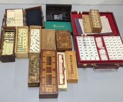 A collection of various Dominoes and a Mahjong set Location:A4M