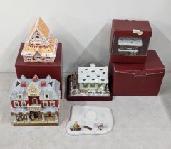 A collection of four Villeroy and Boch boxed Christmas tealight ornaments to include Germany