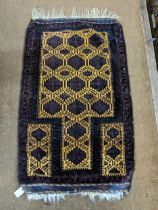 A Belouch prayer rug with geometric motifs Location:A2F