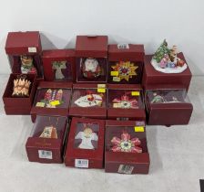 A selection of Villeroy and Boch Christmas related ceramics comprising eleven Christmas tree