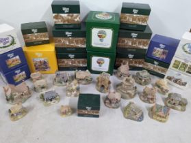 A collection of 19 boxed Lilliput Lane model cottages A/F, to include 'Out to Sea', 'To Have and