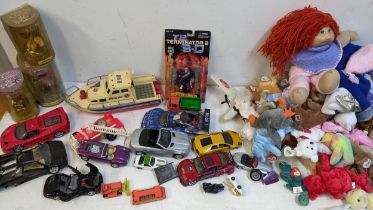Toys comprising Diecast and plastic vehicles to include Maisto, Burago, Corgi, The Turds