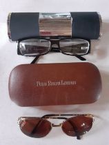 Giorgio Armani and Christian Dior prescription glasses comprising Armani brown tortoiseshell and