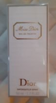 Dior-A 50ml bottle of Miss Dior Eau de Toilette Vaporisateur spray in sealed box with Christmas