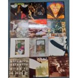 Twelve LP's comprising 1971 'Led Zeppelin IV' Atlantic label matrix K50008, 'Led Zeppelin'