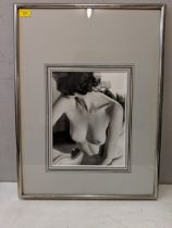 Peter Fink - a nude portrait photograph, framed and glazed Location: