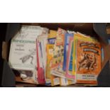 A box of 350+ mainly 1960- 70s, some 1980, UK Speedway programmes; venues include Exeter-New Cross-