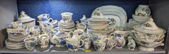 A collection of Masons dinner and tea ware to include a large collection of Regency pattern and
