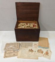 A Victorian building block set with instructions Location: