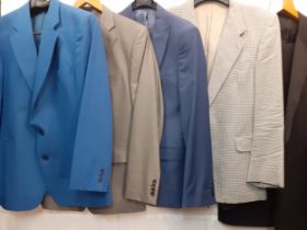 A group of late 20th Century/early 21st Century gents clothing comprising an Odermark mid blue