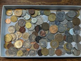 A mixed lot to include an Art Deco crumb tray with brush, corks and a white metal pipe together with