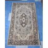 A Kashmir Patterned Woollen Carpet, 180x82cms