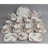A Royal Albert Lavender Rose Tea Service to comprise Two Teapots, Milk Jug, Sugar Bowl, Eight Cups