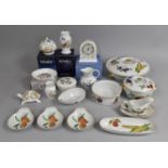 A Collection of Various Ceramics to comprise Royal Worcester Evesham Tureen, Wedgwood Mantel