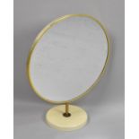 A Late 20th Century Circular Mirror on Stand, 40cms Diameter