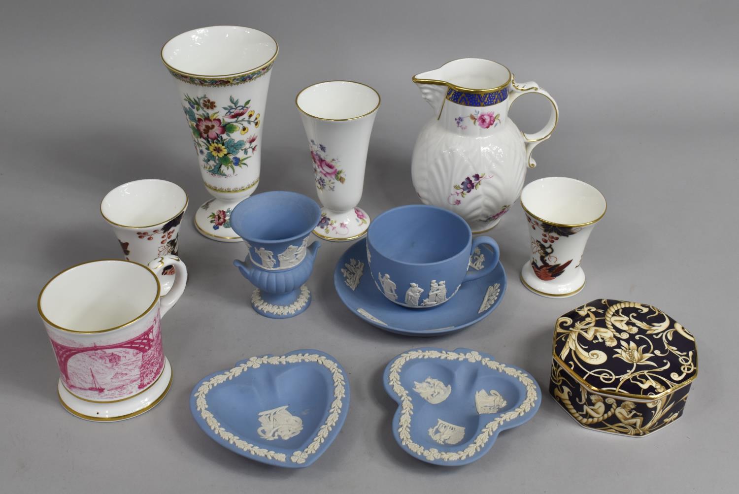 A Collection of Various Ceramics to comprise Four Pieces of Wedgwood Jasperware to include Cup and