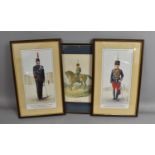 A Pair of Framed Prints, Officers, Officer-11th Hussar (Prince Albert's Own) C.1890 and Bugle