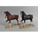 Two Teviotdale Horse Figures, One with Box